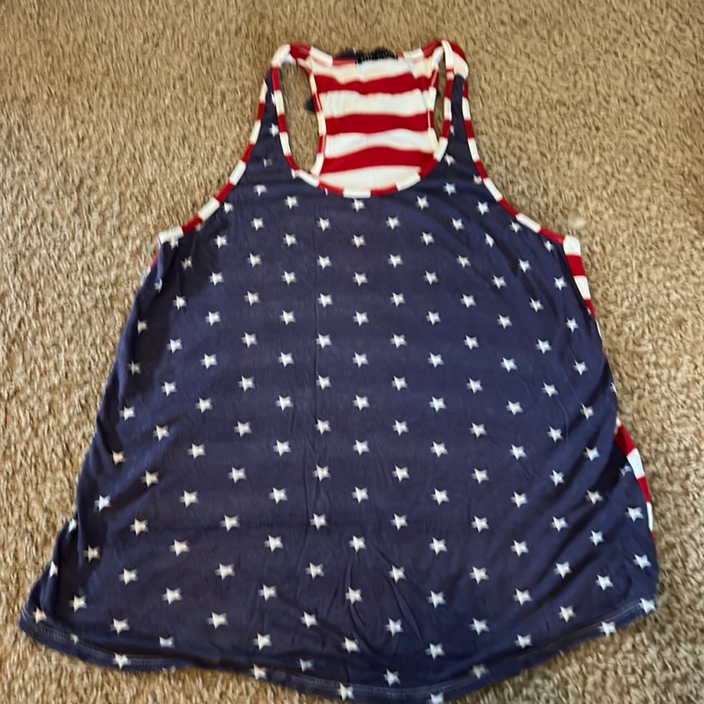 USA stars and strips women’s tank top